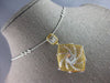 LARGE 1.95CT DIAMOND 14KT 2 TONE GOLD ROUND & BAGUETTE BY THE YARD LOVE NECKLACE