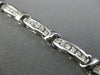 ESTATE 1.75CT DIAMOND 18KT WHITE GOLD 3D CLASSIC CHANNEL LINK TENNIS BRACELET
