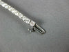 ESTATE 5.05CT DIAMOND 14KT WHITE GOLD 3D CLASSIC ROUND 4 PRONG TENNIS BRACELET