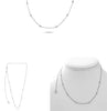 .36CT DIAMOND 14KT WHITE GOLD ROUND CLASSIC BY THE YARD ADJUSTABLE LOVE NECKLACE