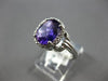 3.34CT DIAMOND & AAA AMETHYST 14KT WHITE GOLD OVAL & ROUND HALO FRIENDSHIP RING