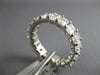 LARGE 5.11CT DIAMOND 18KT WHITE GOLD EMERALD CUT SHARED PRONG ANNIVERSARY RING