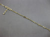 ESTATE .18CT DIAMOND 14KT YELLOW GOLD 3D RECTANGULAR CHANDELIER FUN BRACELET