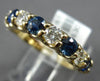 LARGE 1.64CT DIAMOND & AAA SAPPHIRE 14KT YELLOW GOLD 3D LUCIDA ANNIVERSARY RING