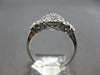 .27CT DIAMOND 14K WHITE GOLD CLUSTER PEAR SHAPE HALO FLOWER BUTTERFLY LOVE RING