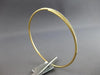 LARGE .53CT DIAMOND 18KT YELLOW GOLD CRISS CROSS FLEXIBLE LOVE BANGLE BRACELET
