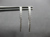 .72CT DIAMOND 18KT WHITE GOLD CLASSIC INSIDE OUT OVAL HOOP FUN HANGING EARRINGS