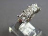 LARGE 1.85CT DIAMOND 14K WHITE GOLD 3D PRINCESS 5 STONE WEDDING ANNIVERSARY RING