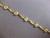 CLASSIC 14KT WHITE & YELLOW GOLD 3D MULTI CIRCULAR DIAMOND CUT WAVE FUN BRACELET