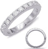 1.38CT DIAMOND 14KT WHITE GOLD 3D CLASSIC SOLID ROUND ETERNITY ANNIVERSARY RING