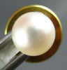 ESTATE AAA SOUTH SEA PEARL 14KT YELLOW GOLD CLASSIC SOLITAIRE BROOCH PIN #26947