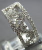 WIDE 1.05CT DIAMOND 18K WHITE GOLD CROWN 3/4TH ETERNITY WEDDING ANNIVERSARY RING