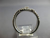 ESTATE .60CT DIAMOND 14KT WHITE GOLD 3D CLASSIC THREE ROW CRISS CROSS LOVE RING
