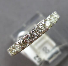 .76CT DIAMOND 14KT WHITE GOLD 3D 4 PRONG SEMI ETERNITY WEDDING ANNIVERSARY RING