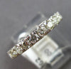 .76CT DIAMOND 14KT WHITE GOLD 3D 4 PRONG SEMI ETERNITY WEDDING ANNIVERSARY RING