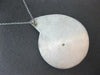 EXTRA LARGE WHITE & BROWN ENAMEL STERLING SILVER HANDCRAFTED FUN PENDANT #27621