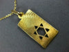 ESTATE 14KT YELLOW GOLD 3D CLASSIC RECTANGULAR STAR OF DAVID PENDANT #742