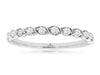 .26CT DIAMOND 14KT WHITE GOLD 3D ROUND MULTI LEAF SEMI ETERNITY ANNIVERSARY RING