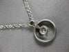 ESTATE .84CT DIAMOND 18K WHITE GOLD CIRCLE OF LIFE BY THE YARD FLOATING NECKLACE