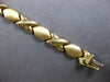ESTATE 14KT YELLOW GOLD 3D CLASSIC XO MATTE & SHINY LOVE BRACELET