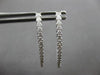 .72CT DIAMOND 18KT WHITE GOLD CLASSIC INSIDE OUT OVAL HOOP FUN HANGING EARRINGS