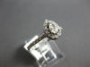 .51CT DIAMOND 14KT WHITE GOLD 3D PEAR SHAPE & ROUND CLASSIC HALO ENGAGEMENT RING