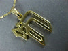 ESTATE 14KT YELLOW GOLD 3D OPEN CHAI CLASSIC LIFE PENDANT #9091