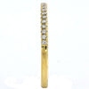 ESTATE .13CT DIAMOND 18K YELLOW GOLD SHARED PRONG SEMI ETERNITY ANNIVERSARY RING