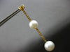 EXTRA LARGE 1.93CT DIAMOND & AAA SOUTH SEA PEARL 18KT YELLOW GOLD FUN EARRINGS