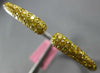 3.05CT INTENSE FANCY YELLOW DIAMOND 18KT WHITE GOLD 3D CUFF FUN BANGLE BRACELET