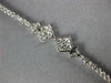 ESTATE .91CT DIAMOND 18KT WHITE GOLD 3D ROUND GEOMETRICAL CLUSTER SNAKE BRACELET