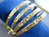 WIDE HANDCRAFTED 18KT YELLOW GOLD MIDDLE EASTERN BANGLE BRACELET SET 28185-28188