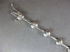 .90CT DIAMOND 14K WHITE GOLD ROUND ETOILE BEZEL BY THE YARD LOVE TENNIS BRACELET