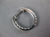ESTATE .78CT DIAMOND 18KT WHITE GOLD CLASSIC INSIDE OUT HUGGIE HANGING EARRINGS