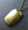 ESTATE 18KT YELLOW GOLD TIFFANY & CO RECTANGULAR CHARLES PERRY BAR LOVE NECKLACE