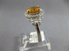1.82CT DIAMOND & AAA CITRINE 14KT WHITE GOLD CLASSIC LOVE KNOT FRIENDSHIP RING