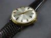 ESTATE LARGE JULES JURGENSEN 18K YELLOW GOLD BLACK ENAMEL AUTOMATIC WATCH #27782