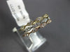 .59CT DIAMOND 14KT TRI COLOR GOLD MULTI LEAF STACKABLE ATTACHED ANIVERSARY RING