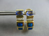 1.25CT DIAMOND & AAA TANZANITE & OPAL 14KT YELLOW GOLD UMBRELLA HANGING EARRINGS
