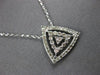 .36CT DIAMOND 14KT WHITE GOLD 3D TRIANGULAR SOLITAIRE BY THE YARD FUN NECKLACE