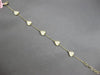 .51CT DIAMOND 14K YELLOW GOLD MULTI HEART BY THE YARD ADJUSTABLE TENNIS BRACELET