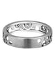 .10CT DIAMOND 18KT WHITE GOLD 3D FILIGREE SEMI ETERNITY WEDDING ANNIVERSARY RING