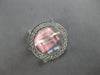 ESTATE .33CT DIAMOND 14KT WHITE GOLD 3D CLASSIC ROUND CIRCLE OF LIFE FUN RING