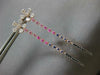 1.38CT WHITE & BLACK DIAMOND & AAA MULTI COLOR SAPPHIRE 14KT ROSE GOLD EARRINGS