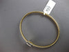 .52CT DIAMOND 14KT 2 TONE GOLD 3D PAVE CRISS CROSS FLEXIBLE CUFF BANGLE BRACELET