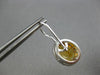 4.40CT DIAMOND & AAA CITRINE 14KT WHITE GOLD OVAL & ROUND HALO HANGING EARRINGS