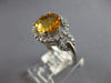 1.82CT DIAMOND & AAA CITRINE 14KT WHITE GOLD CLASSIC LOVE KNOT FRIENDSHIP RING