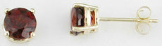 ESTATE 2.10CT AAA GARNET 14KT YELLOW GOLD 3D CLASSIC ROUND STUD EARRINGS