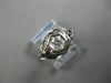 .26CT OLD MINE DIAMOND & AAA SAPPHIRE 18K WHITE GOLD 3D ART DECO ENGAGEMENT RING