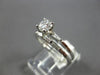 .65CT DIAMOND 14KT WHITE GOLD 3D ROUND & BAGUETTE ENGAGEMENT WEDDING RING SET